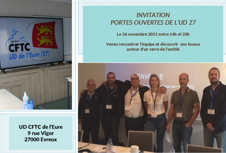 Invitation aux portes ouvertes de l'UD27