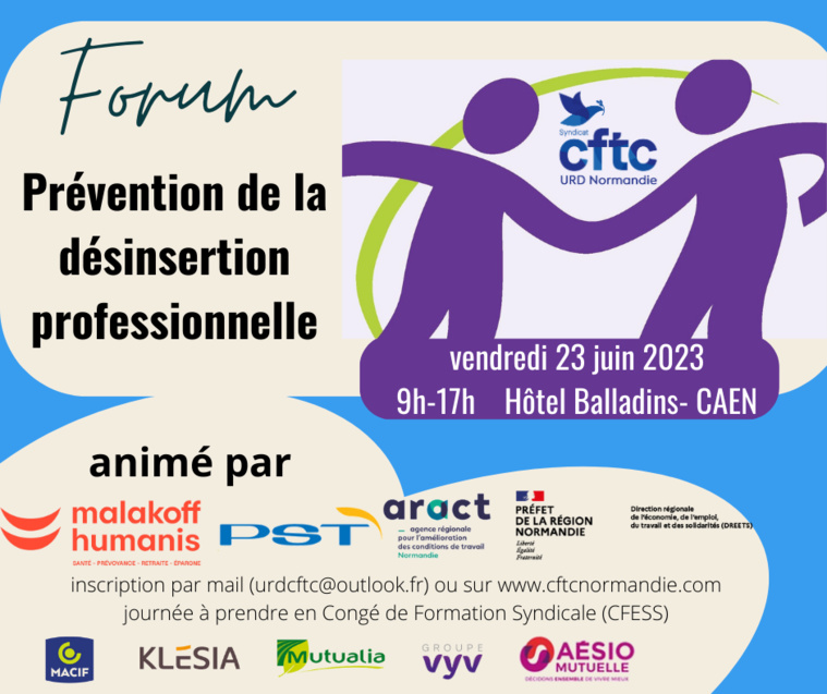 FORUM Prévention de la désinsertion professionnelle - 23 juin 2023