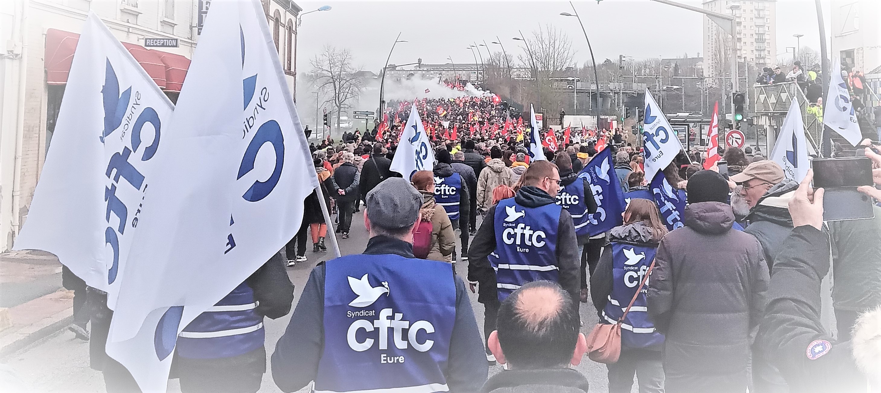 Manifestation du 31 janvier à Evreux: Participation de la CFTC de l'Eure