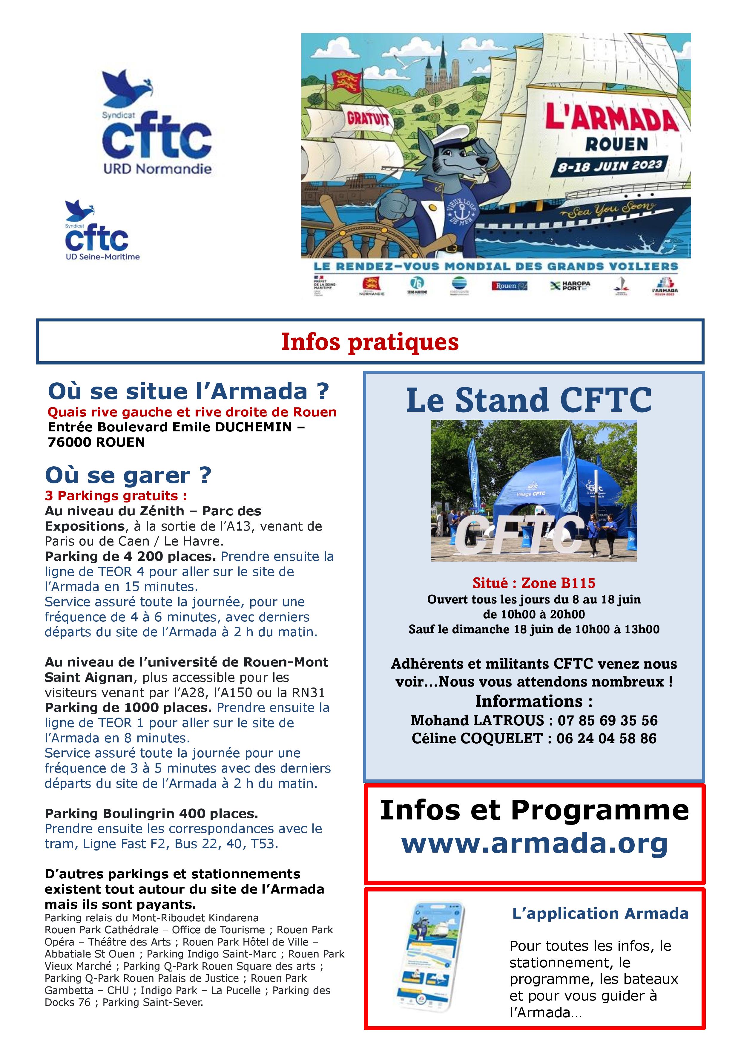 Le stand CFTC à l'Armada