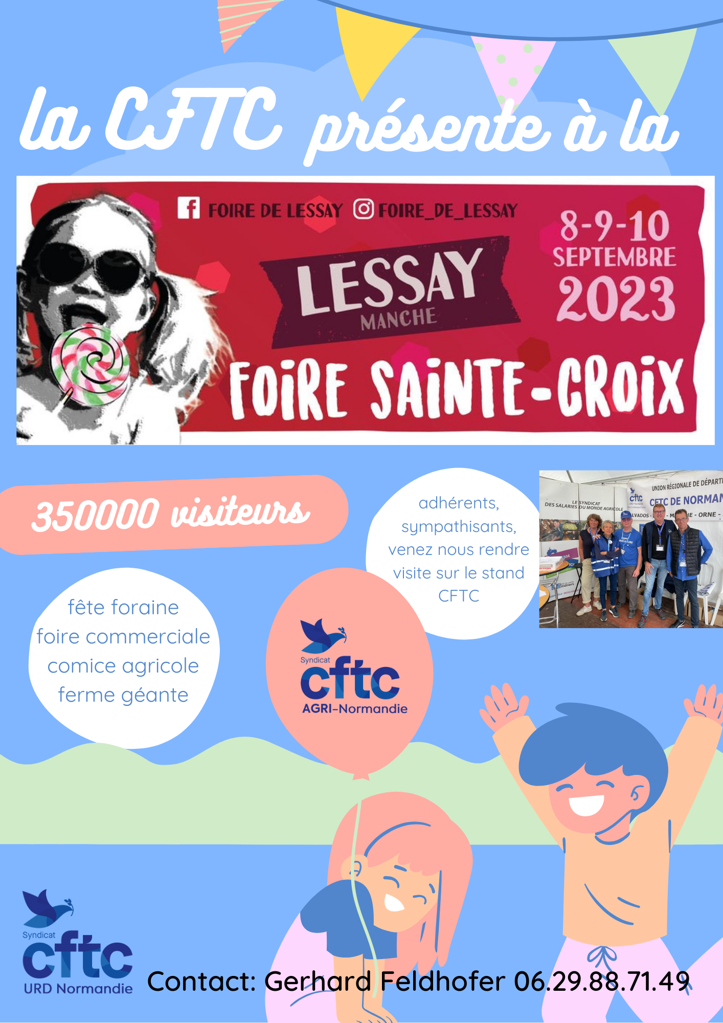 La CFTC présente à la foire de Lessay (50)