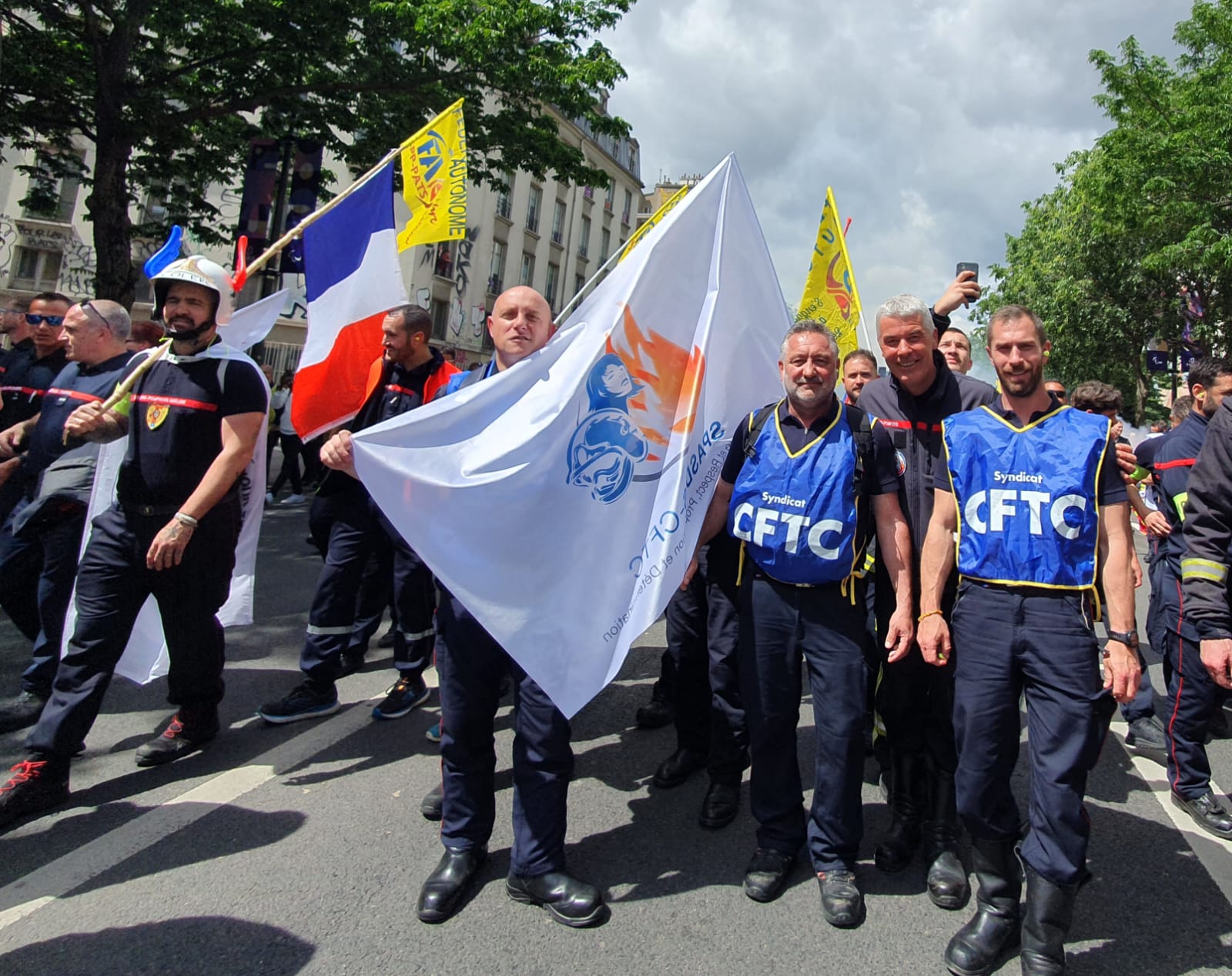 Les Pompiers CFTC en grève !